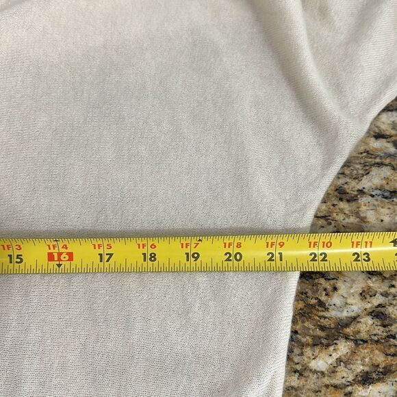 Feel The Piece Cashmere Ivory Relaxed Fit Scoop Neck Pullover Sweater One Size - Picture 8 of 9